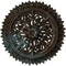 Ekena Millwork Lariah Ceiling Medallion (Canopies up to 1 3/8"), 24 3/4"OD 1 3/8"ID x 3 1/4"P, Bronze Blue Patina CM24LABBS - alternate 1